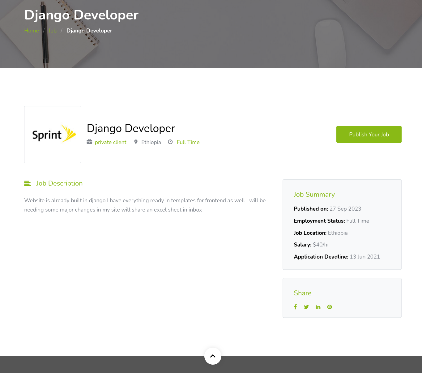 Job board